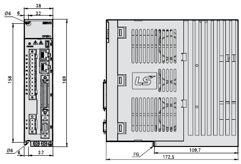 L7SA001B,L7SA002B,L7SA004B 외형도[중량 : 1.0Kg]